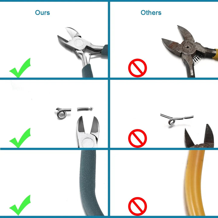 12 Style Exclusive Customization High Quality Stainless Steel End Cutting Wire Pliers Hand Tools DIY Jewelry Making Pliers Set