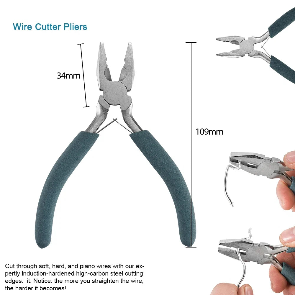 12 Style Exclusive Customization High Quality Stainless Steel End Cutting Wire Pliers Hand Tools DIY Jewelry Making Pliers Set