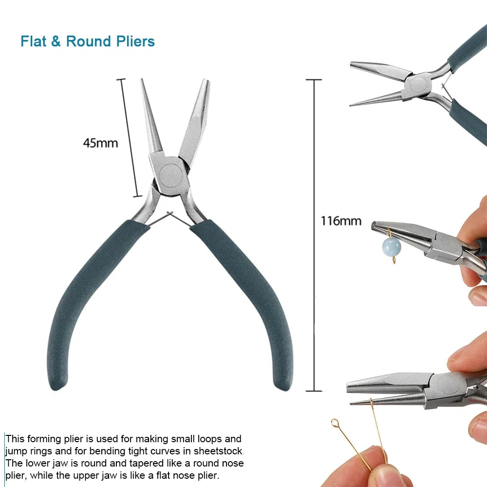 12 Style Exclusive Customization High Quality Stainless Steel End Cutting Wire Pliers Hand Tools DIY Jewelry Making Pliers Set
