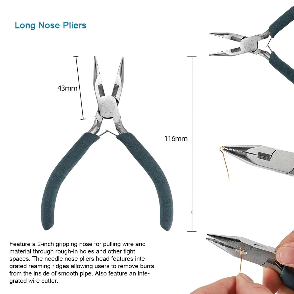 12 Style Exclusive Customization High Quality Stainless Steel End Cutting Wire Pliers Hand Tools DIY Jewelry Making Pliers Set