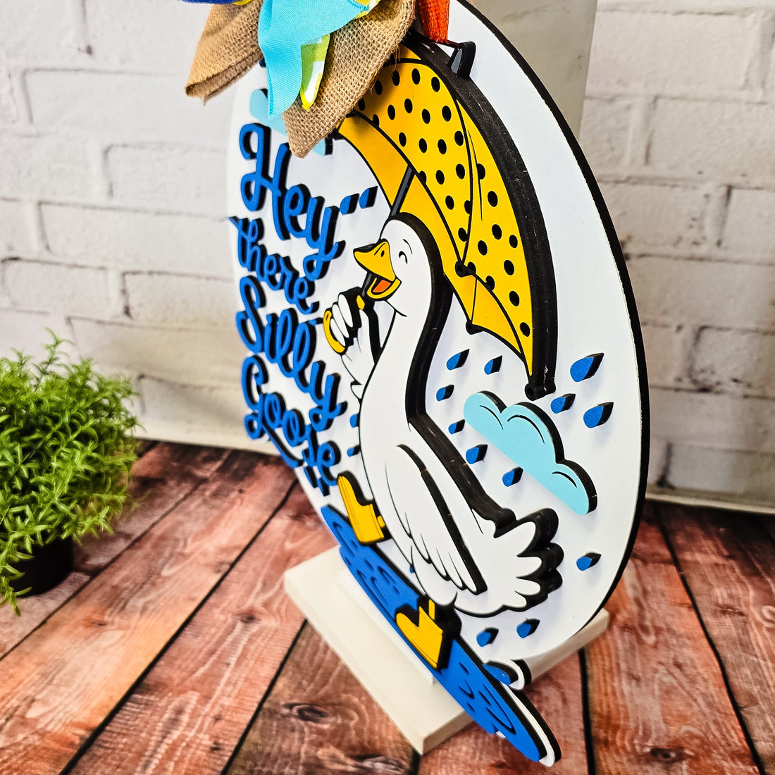 Hey There Silly Goose Door Hanger - DIY Unfinished Kit - Lvl 2