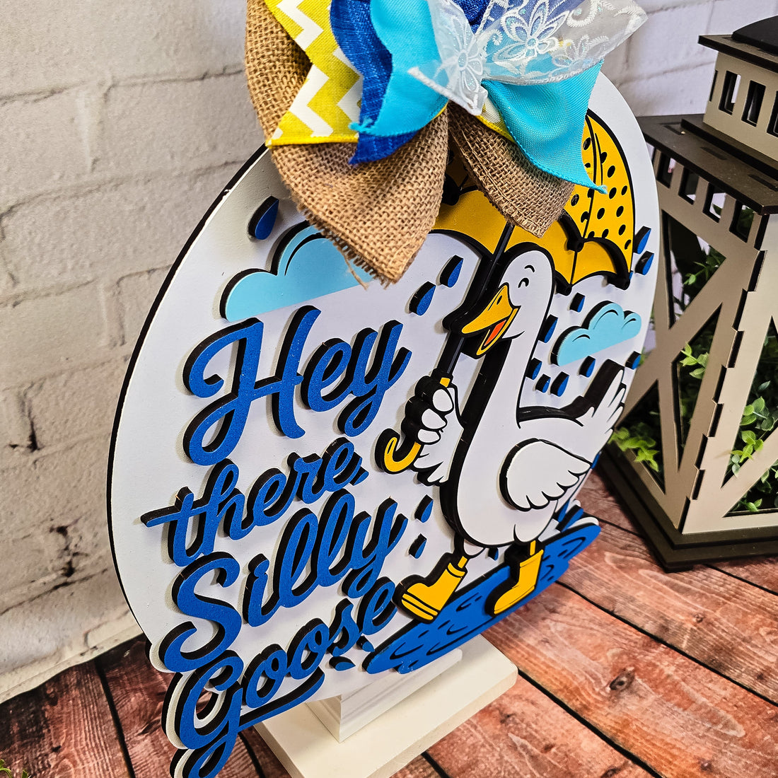 Hey There Silly Goose Door Hanger - DIY Unfinished Kit - Lvl 2