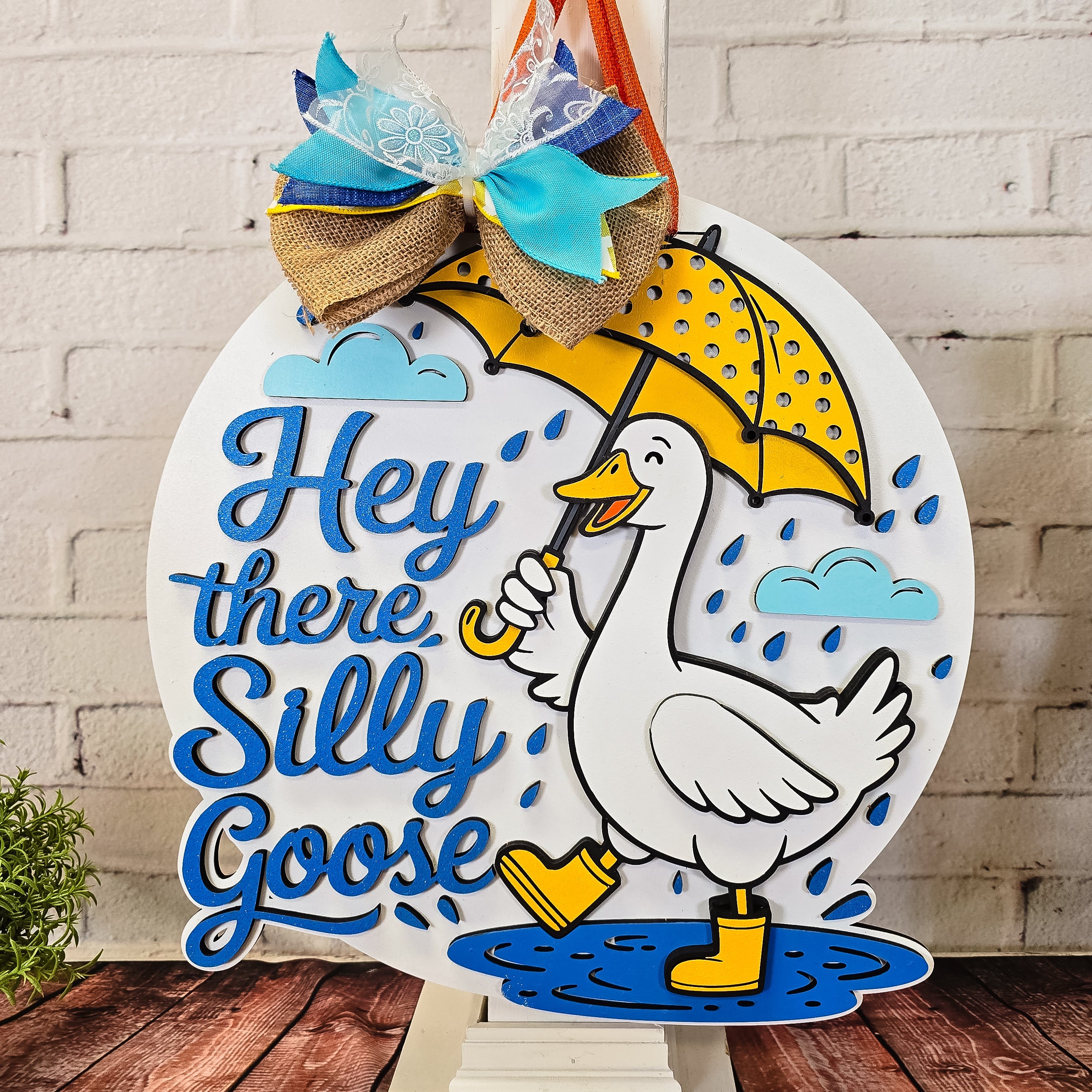 Hey There Silly Goose Door Hanger - DIY Unfinished Kit - Lvl 2