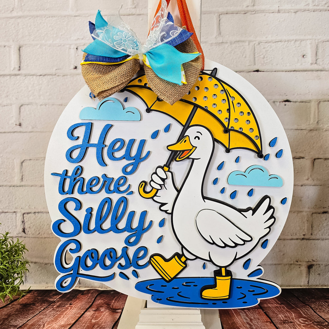 Hey There Silly Goose Door Hanger - DIY Unfinished Kit - Lvl 2