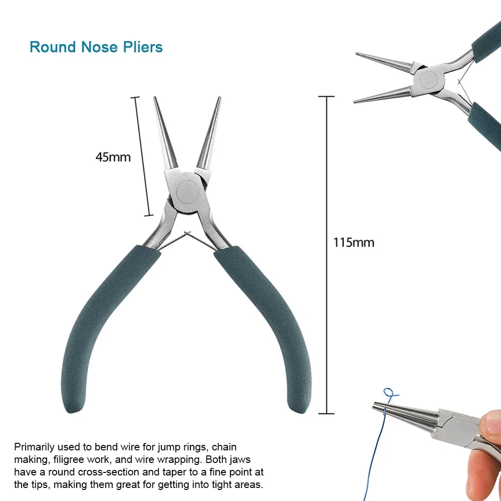 12 Style Exclusive Customization High Quality Stainless Steel End Cutting Wire Pliers Hand Tools DIY Jewelry Making Pliers Set
