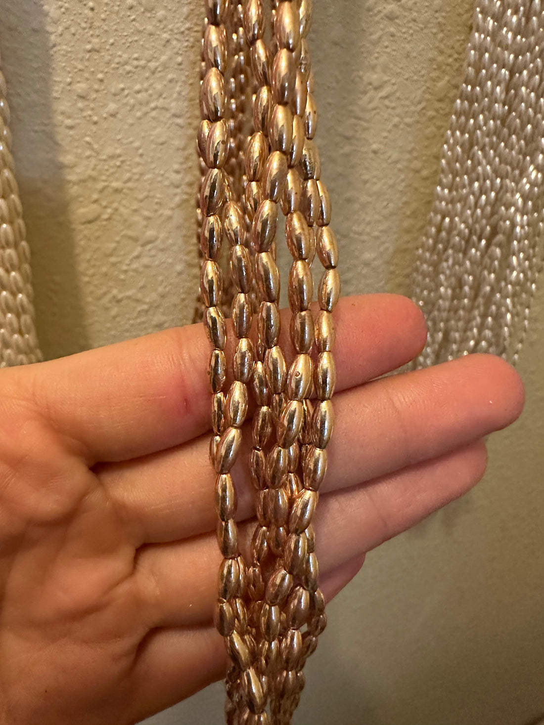 Vintage String of 3 to 6mm Pearls – 58 Inches for Crafting, Jewelry Making, or Garland