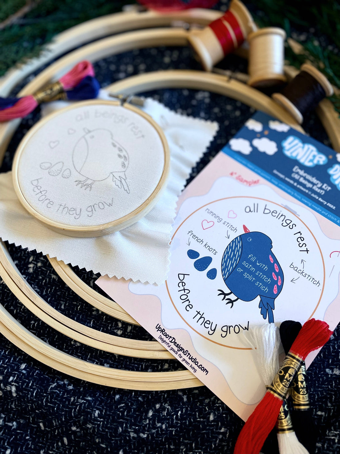 Joyful Threads Eco-Embroidery Kits (Winter Dreaming - Assorted)