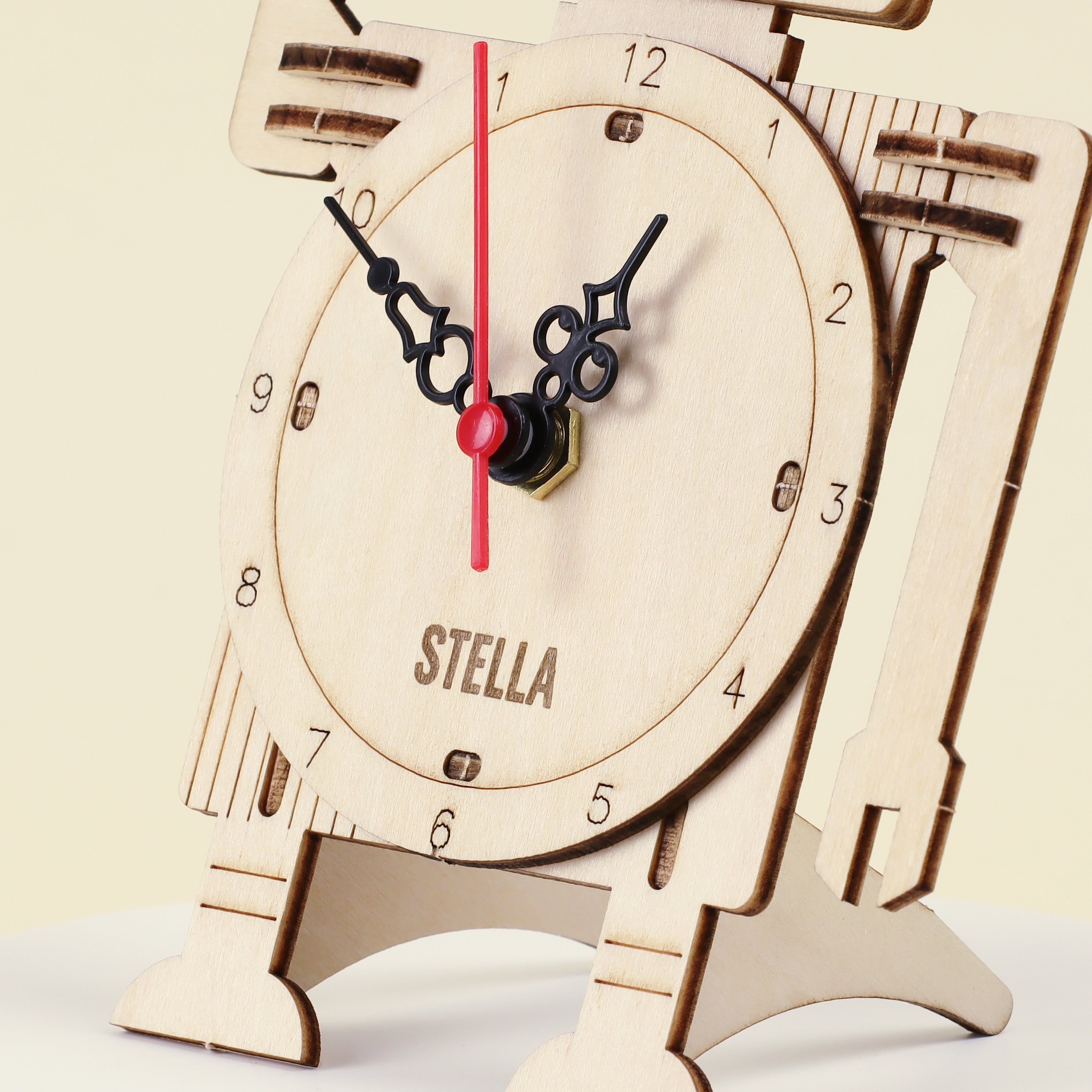 DIY Robot Clock STEM Educational Learning Kit Toy
