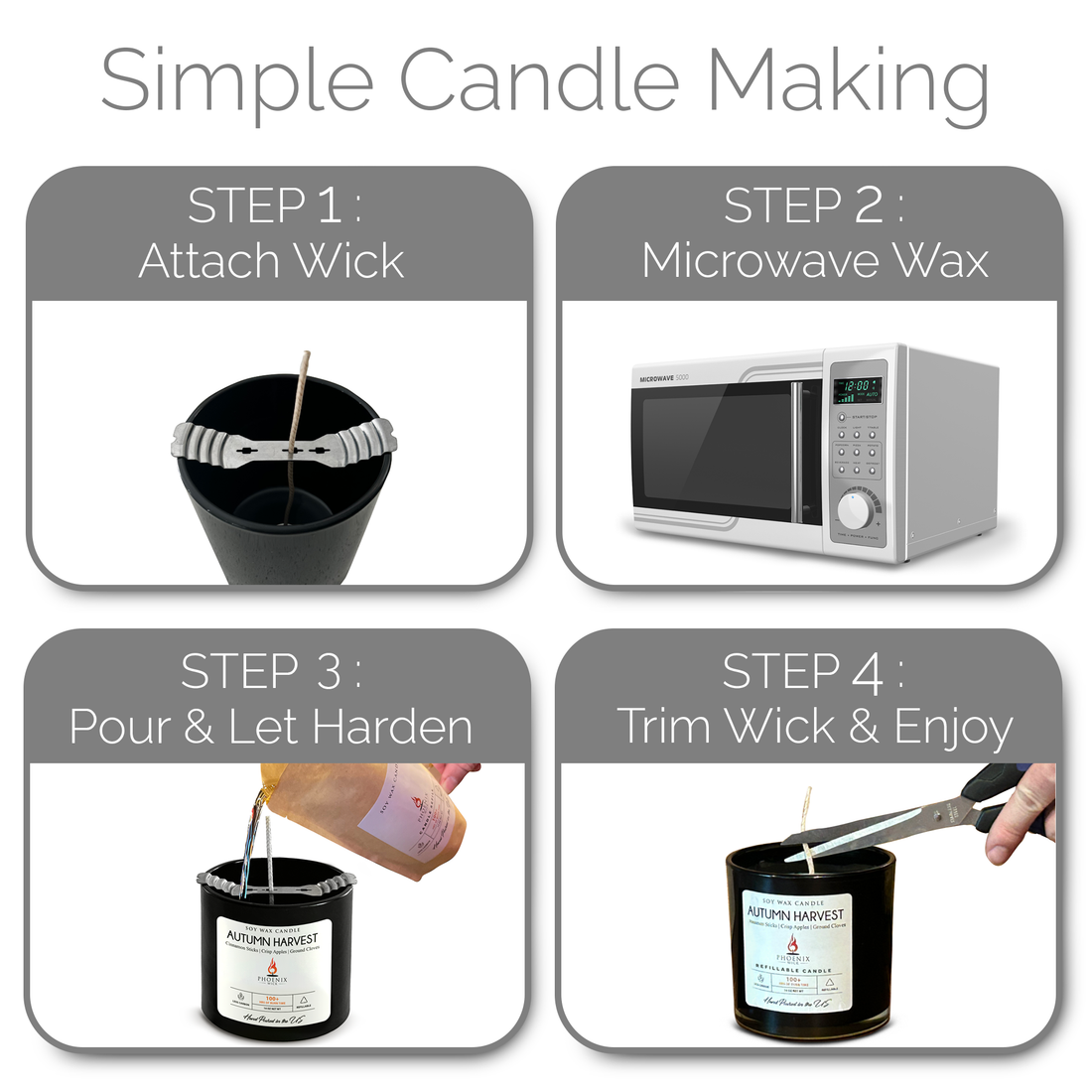 Warm Vanilla Sugar - Candle-Making Kit + Jar