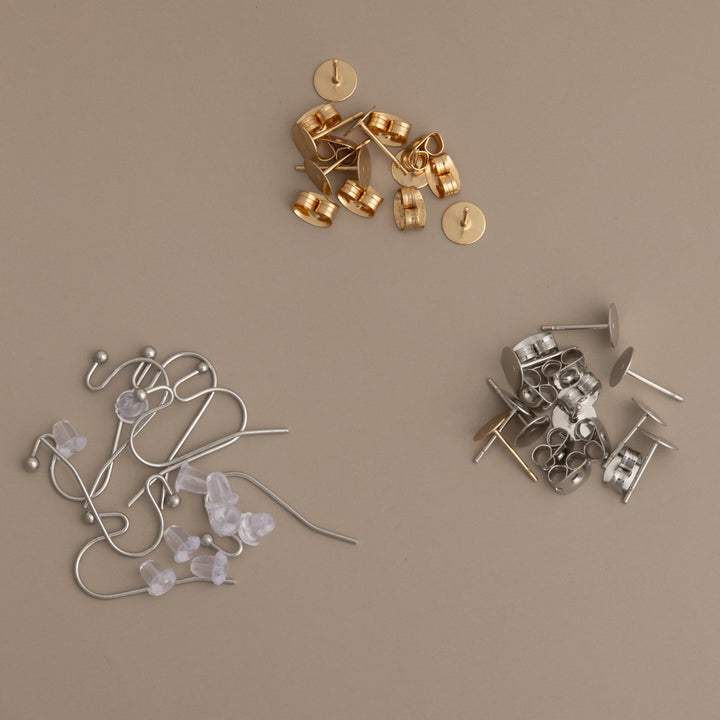 Earring Findings Multipack Earwires Posts Butterfly Pushbacks