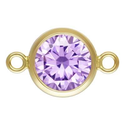 14K Gold Filled 4mm Birthstone Permanent Jewelry Connectors