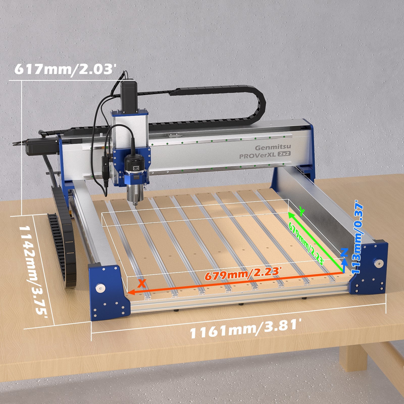 2x2 CNC Router Pre-Assembled Ball Screw