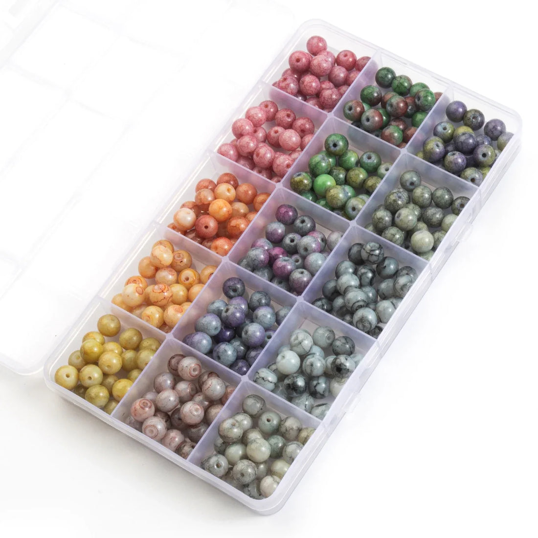 28 Color Glass Beads Bracelet Making Kit