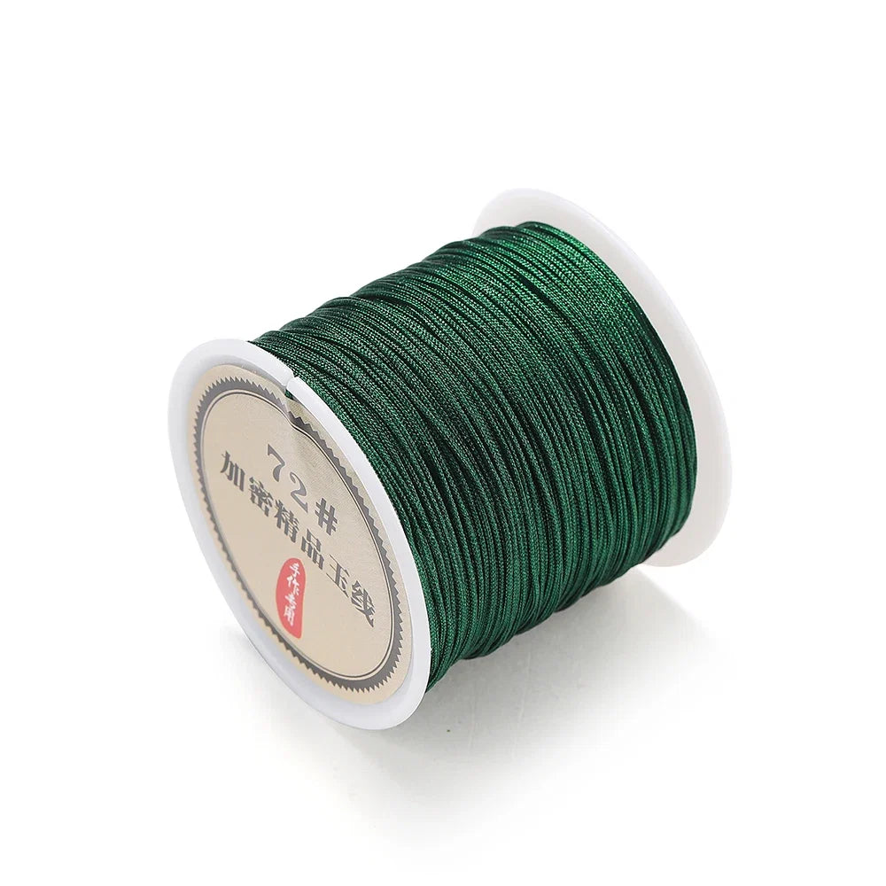 10/50M 0.8mm Nylon Thread Cord – DIY Chinese Knot, Bracelet, Tassel & Shamballa Braided String for Jewelry Making