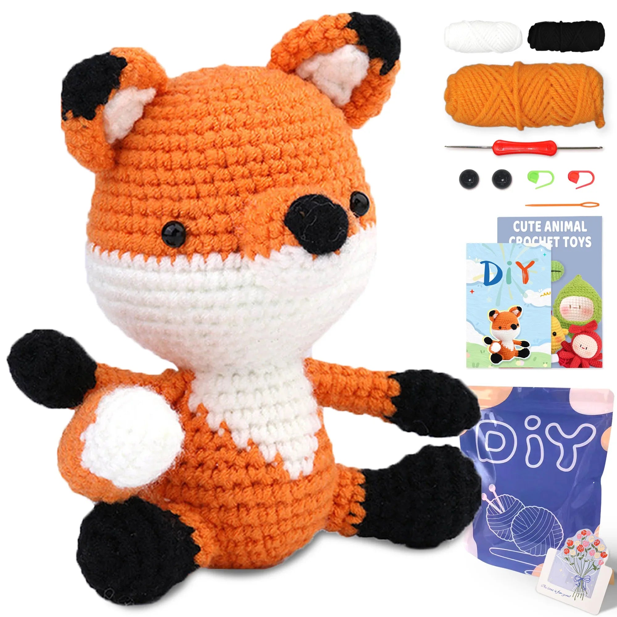 Animal Series Crochet Kit for Beginners DIY