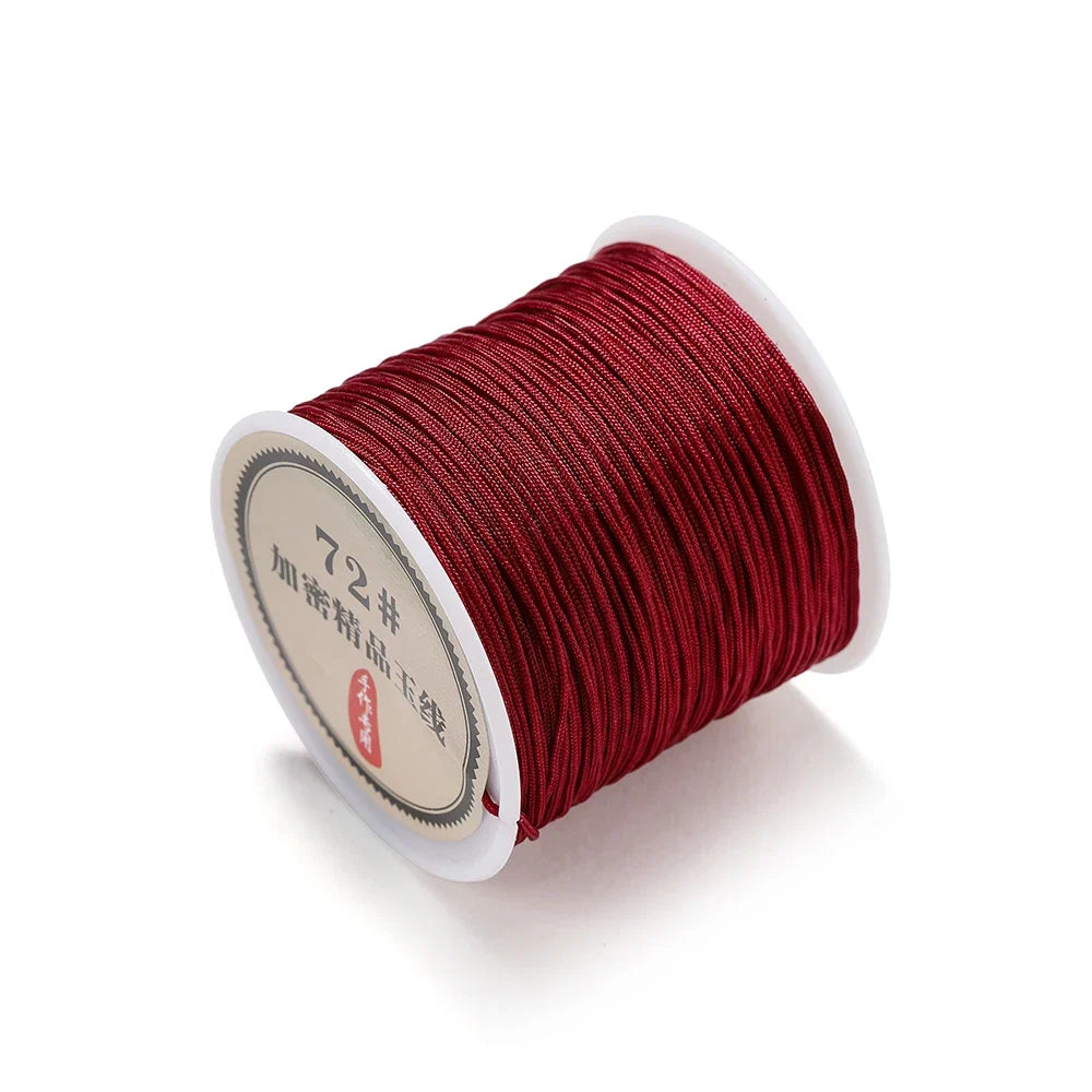 10/50M 0.8mm Nylon Thread Cord – DIY Chinese Knot, Bracelet, Tassel & Shamballa Braided String for Jewelry Making