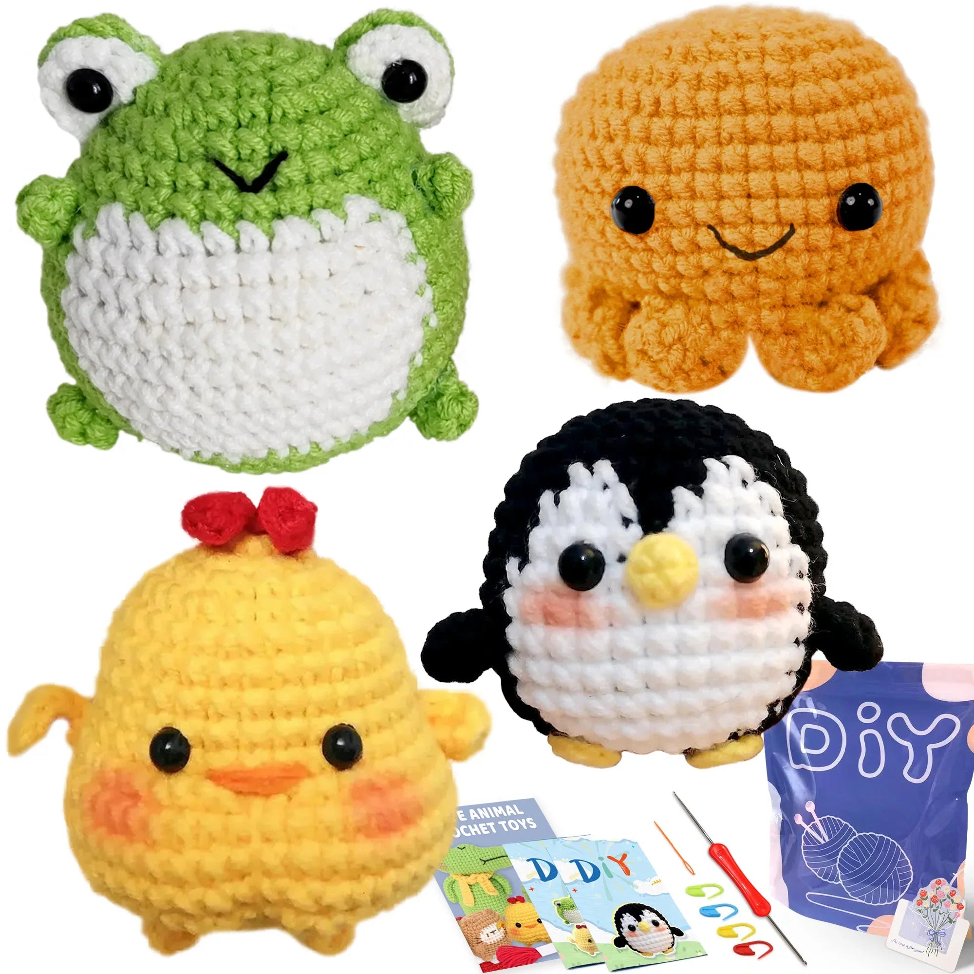 Animal Series Crochet Kit for Beginners DIY