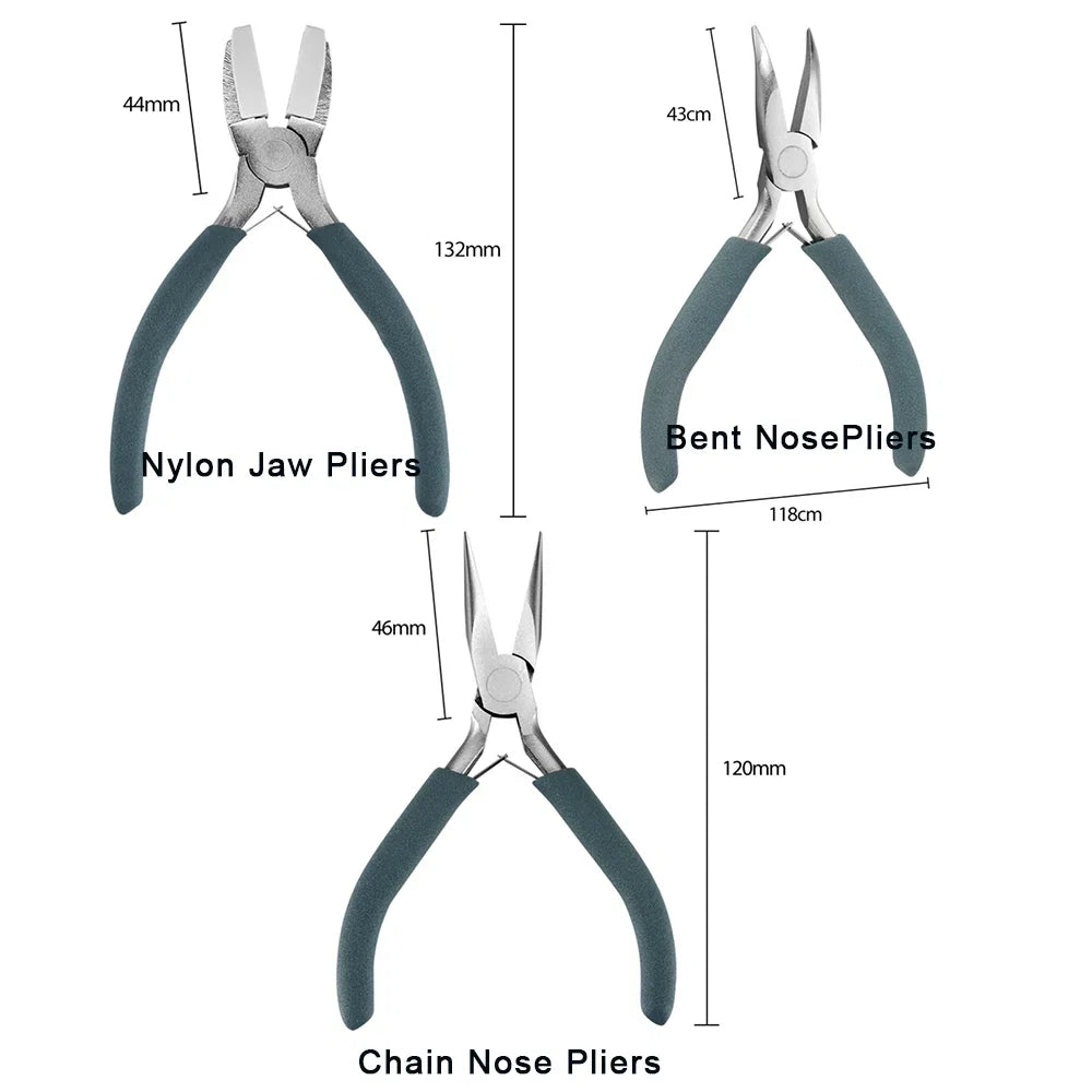 12 Style Exclusive Customization High Quality Stainless Steel End Cutting Wire Pliers Hand Tools DIY Jewelry Making Pliers Set