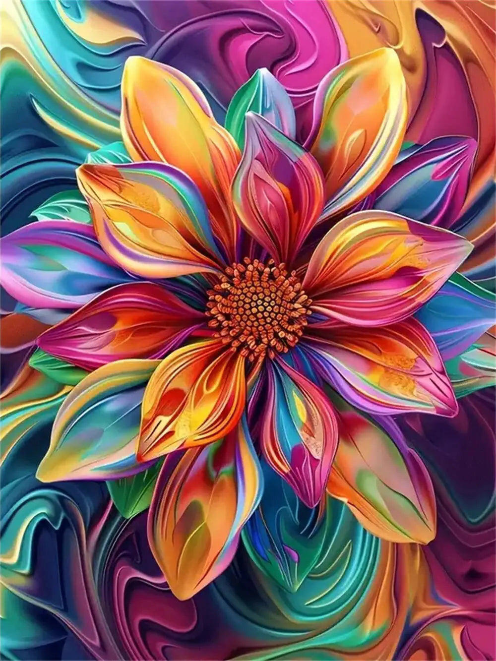 Momoart New Arrival Diamond Mosaic Colorful Flower 5D DIY Diamond Painting Rose Acrylic Craft Supplies Home Decoration