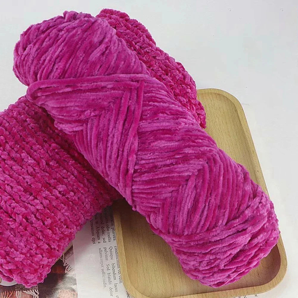 95g Chenille Soft Velvet Yarn for Crochet