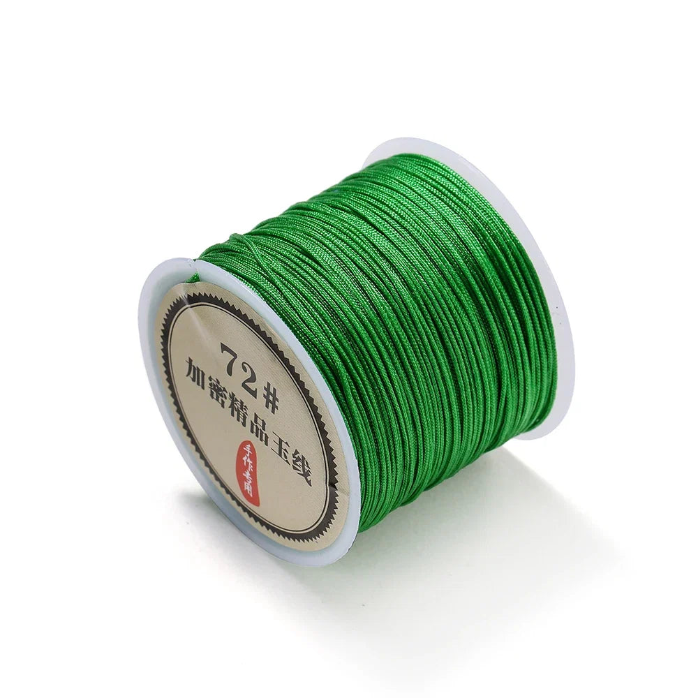 10/50M 0.8mm Nylon Thread Cord – DIY Chinese Knot, Bracelet, Tassel & Shamballa Braided String for Jewelry Making