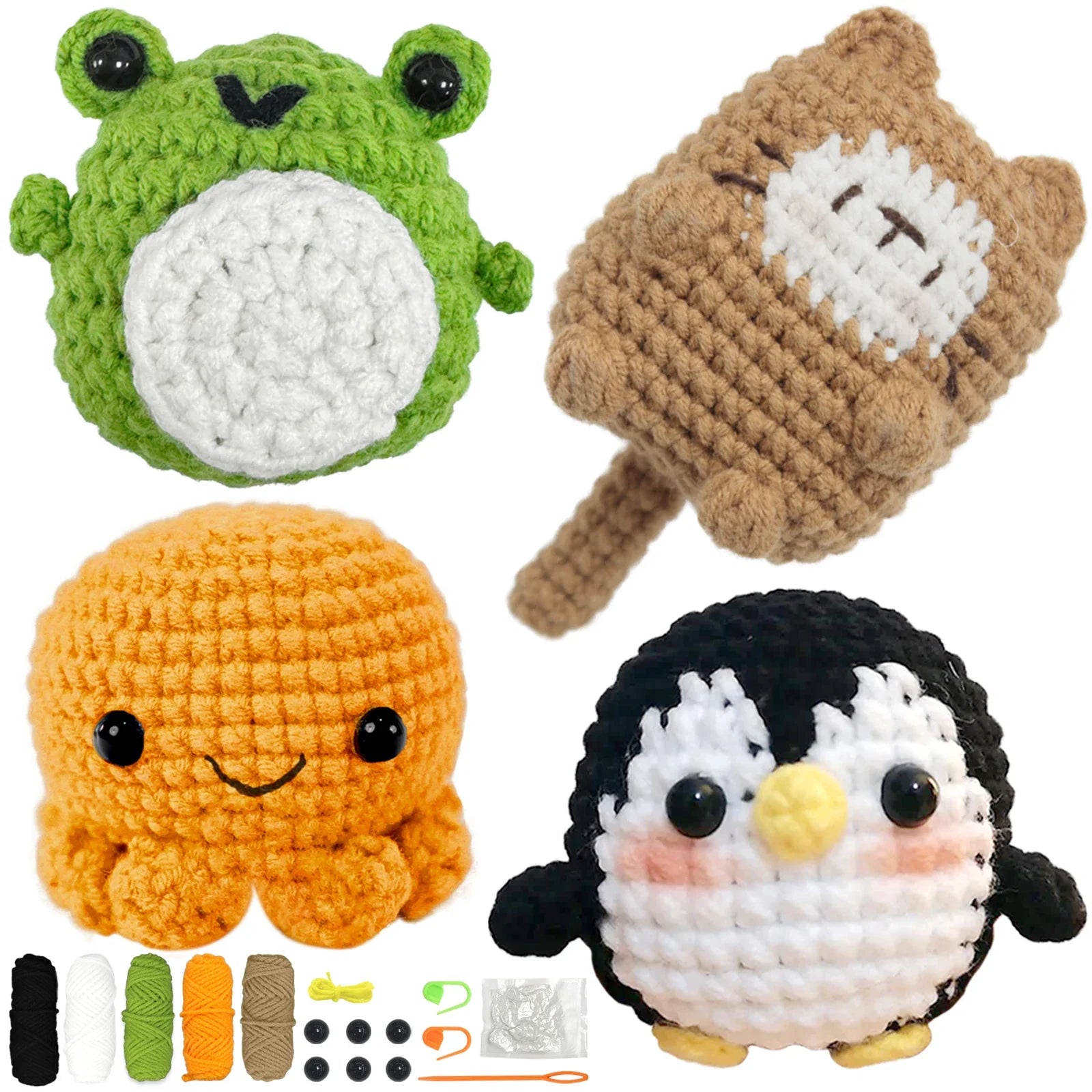 Animal Series Crochet Kit for Beginners DIY