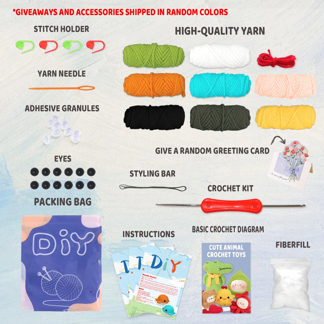 Animal Series Crochet Kit for Beginners DIY