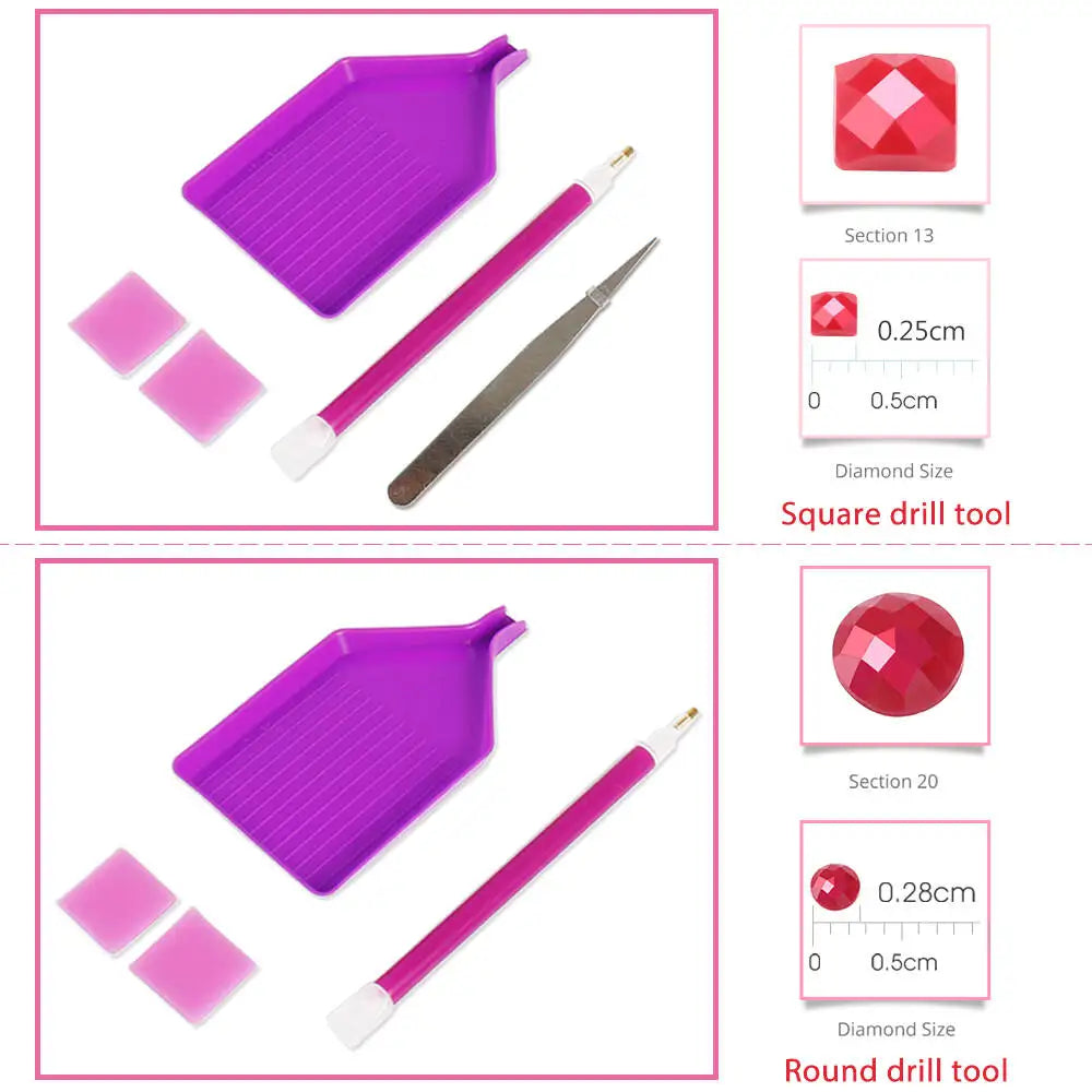 Momoart New Arrival Diamond Mosaic Colorful Flower 5D DIY Diamond Painting Rose Acrylic Craft Supplies Home Decoration