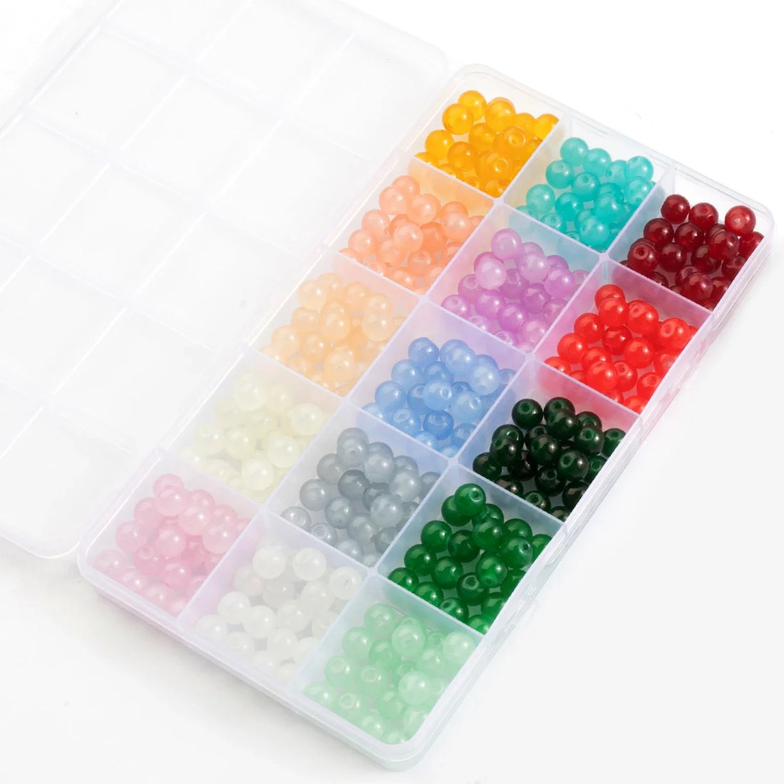 28 Color Glass Beads Bracelet Making Kit
