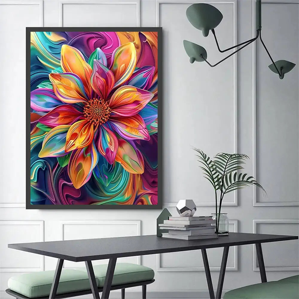 Momoart New Arrival Diamond Mosaic Colorful Flower 5D DIY Diamond Painting Rose Acrylic Craft Supplies Home Decoration