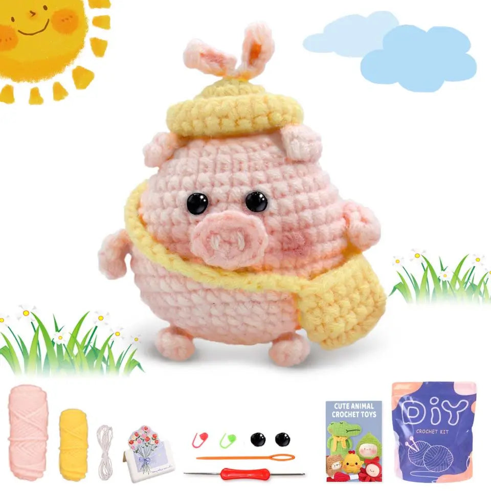 Animal Series Crochet Kit for Beginners DIY