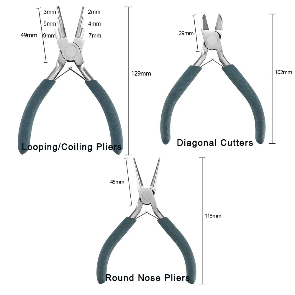 12 Style Exclusive Customization High Quality Stainless Steel End Cutting Wire Pliers Hand Tools DIY Jewelry Making Pliers Set