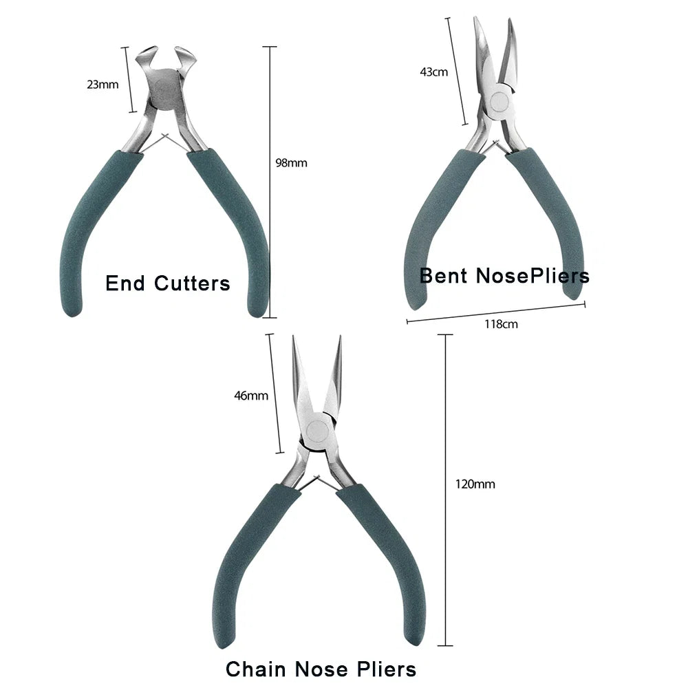 12 Style Exclusive Customization High Quality Stainless Steel End Cutting Wire Pliers Hand Tools DIY Jewelry Making Pliers Set