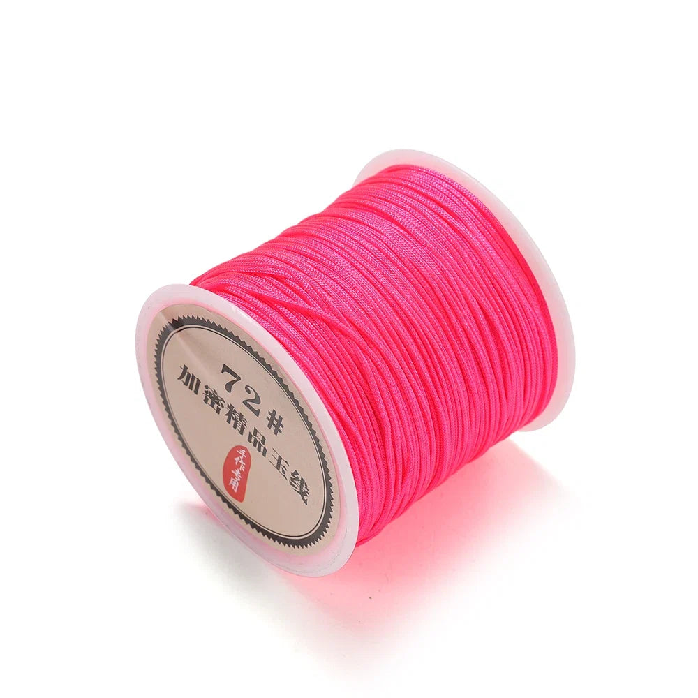 10/50M 0.8mm Nylon Thread Cord – DIY Chinese Knot, Bracelet, Tassel & Shamballa Braided String for Jewelry Making