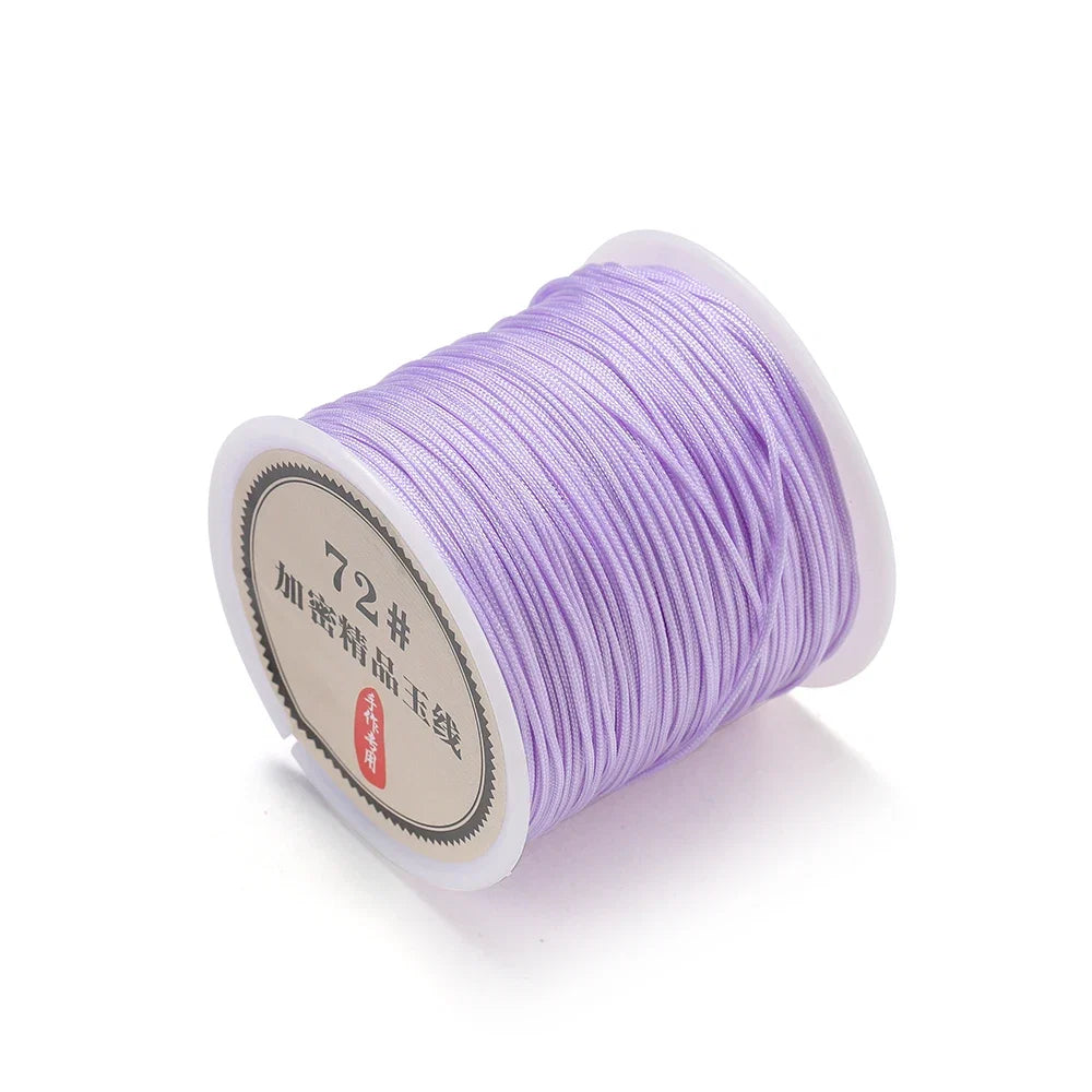 10/50M 0.8mm Nylon Thread Cord – DIY Chinese Knot, Bracelet, Tassel & Shamballa Braided String for Jewelry Making