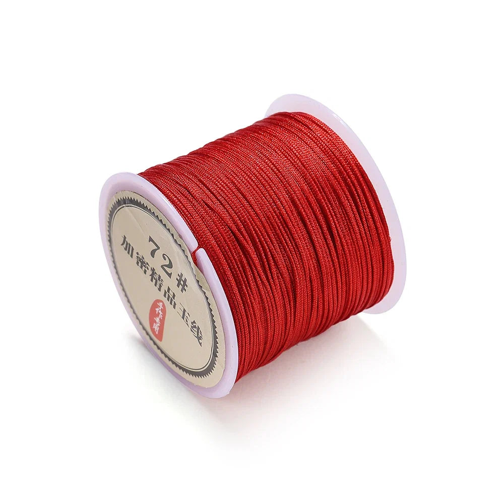 10/50M 0.8mm Nylon Thread Cord – DIY Chinese Knot, Bracelet, Tassel & Shamballa Braided String for Jewelry Making