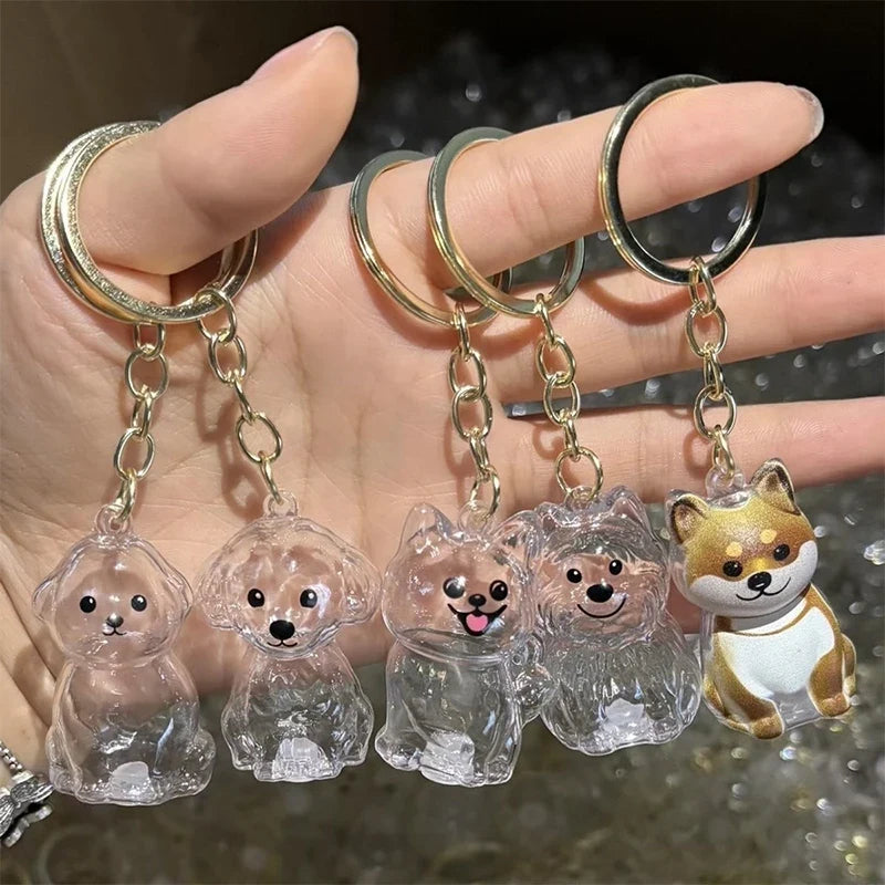 Clear Puppy Hair Memorial Keepsake Capsule | Pet Fur Container DIY Pendant Keychain
