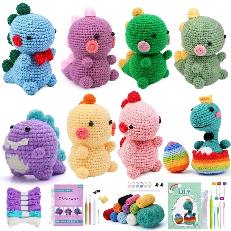 Dinosaur Crochet Doll DIY Complete Kit