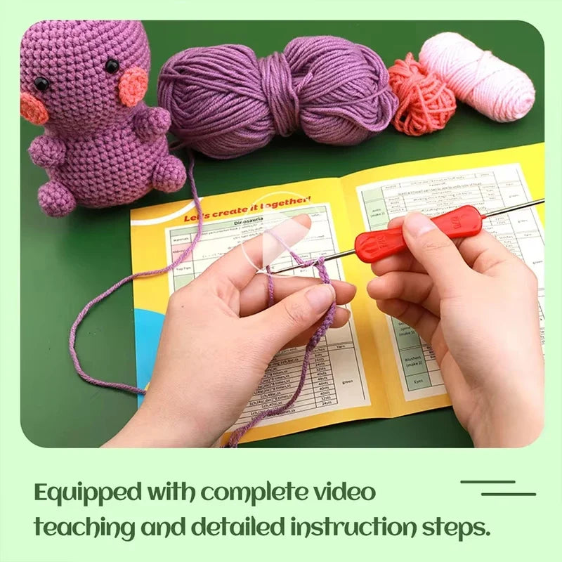 Dinosaur Crochet Doll DIY Complete Kit