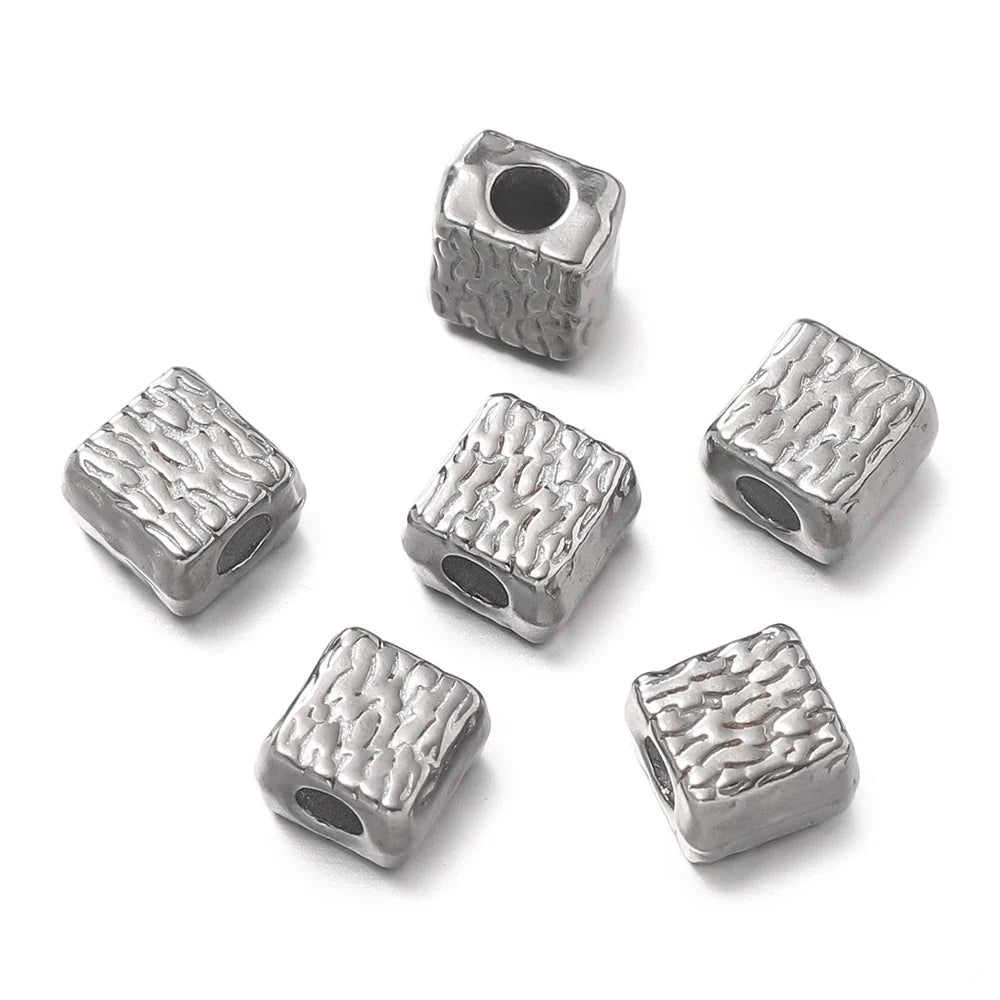 10 Piece Gold Stainless Steel Spacer Beads