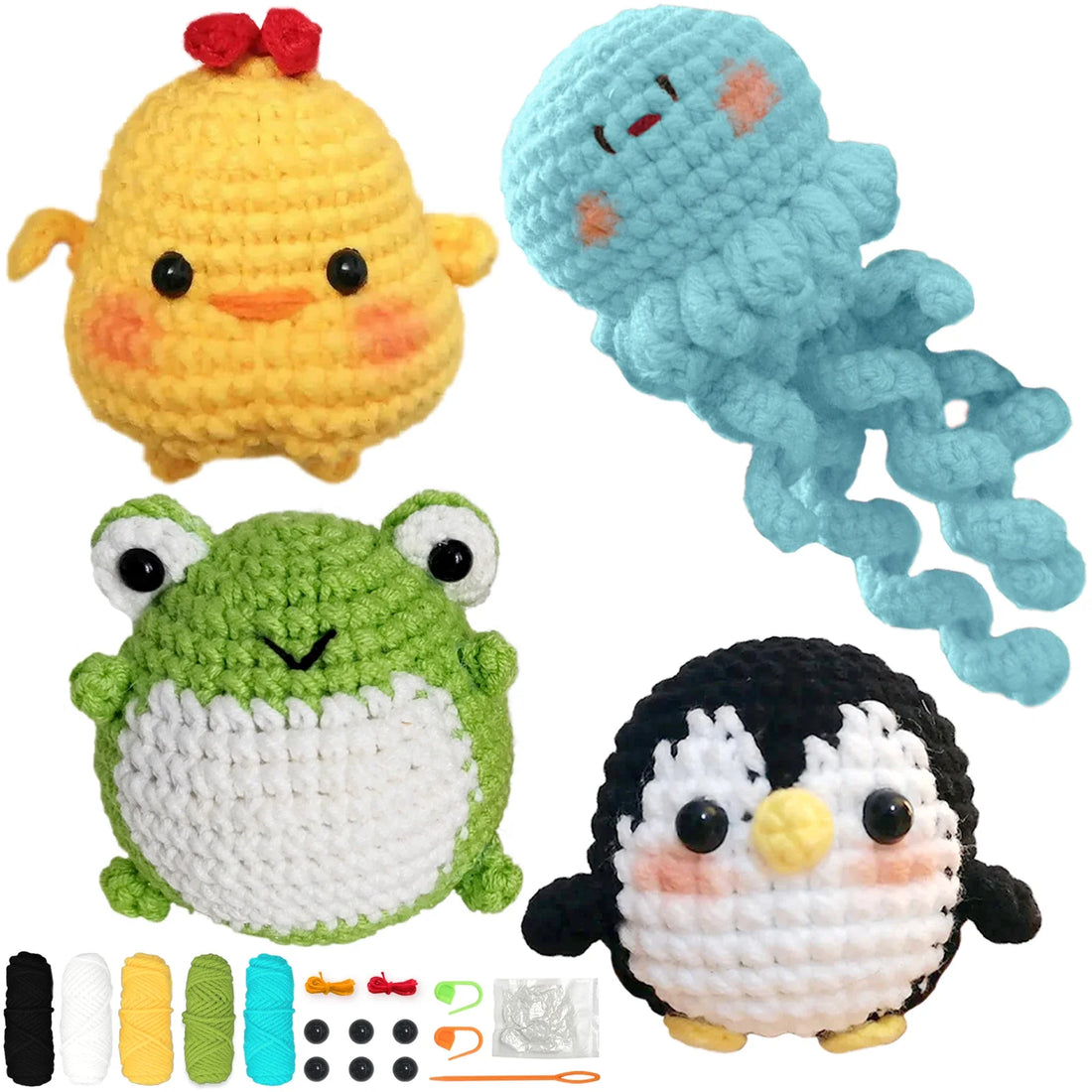 Animal Series Crochet Kit for Beginners DIY