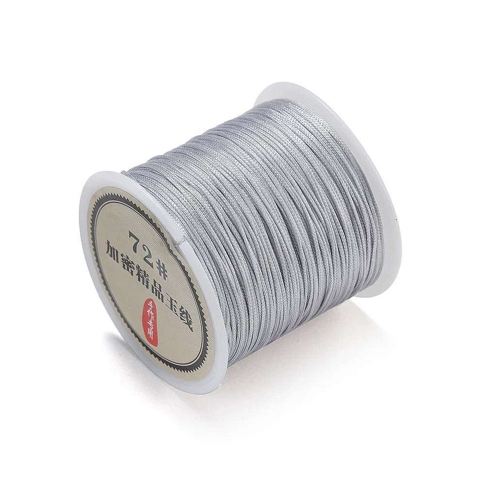 10/50M 0.8mm Nylon Thread Cord – DIY Chinese Knot, Bracelet, Tassel & Shamballa Braided String for Jewelry Making