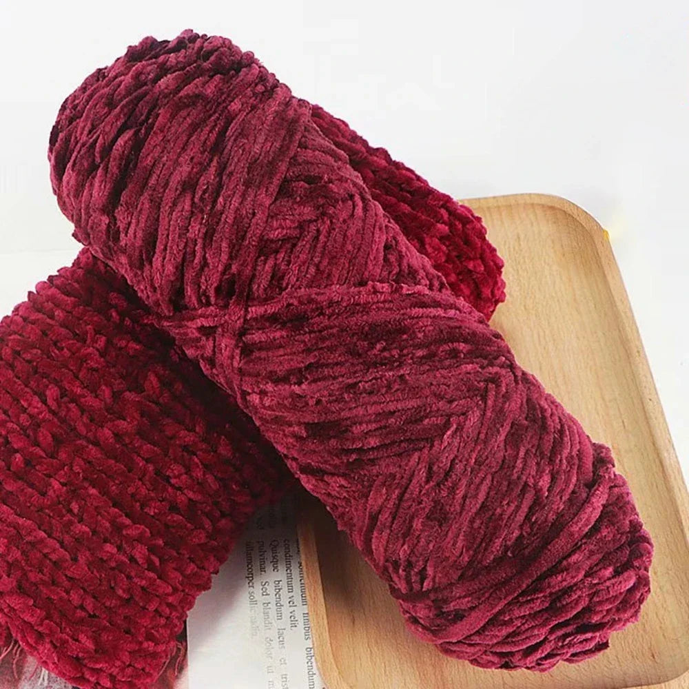 95g Chenille Soft Velvet Yarn for Crochet