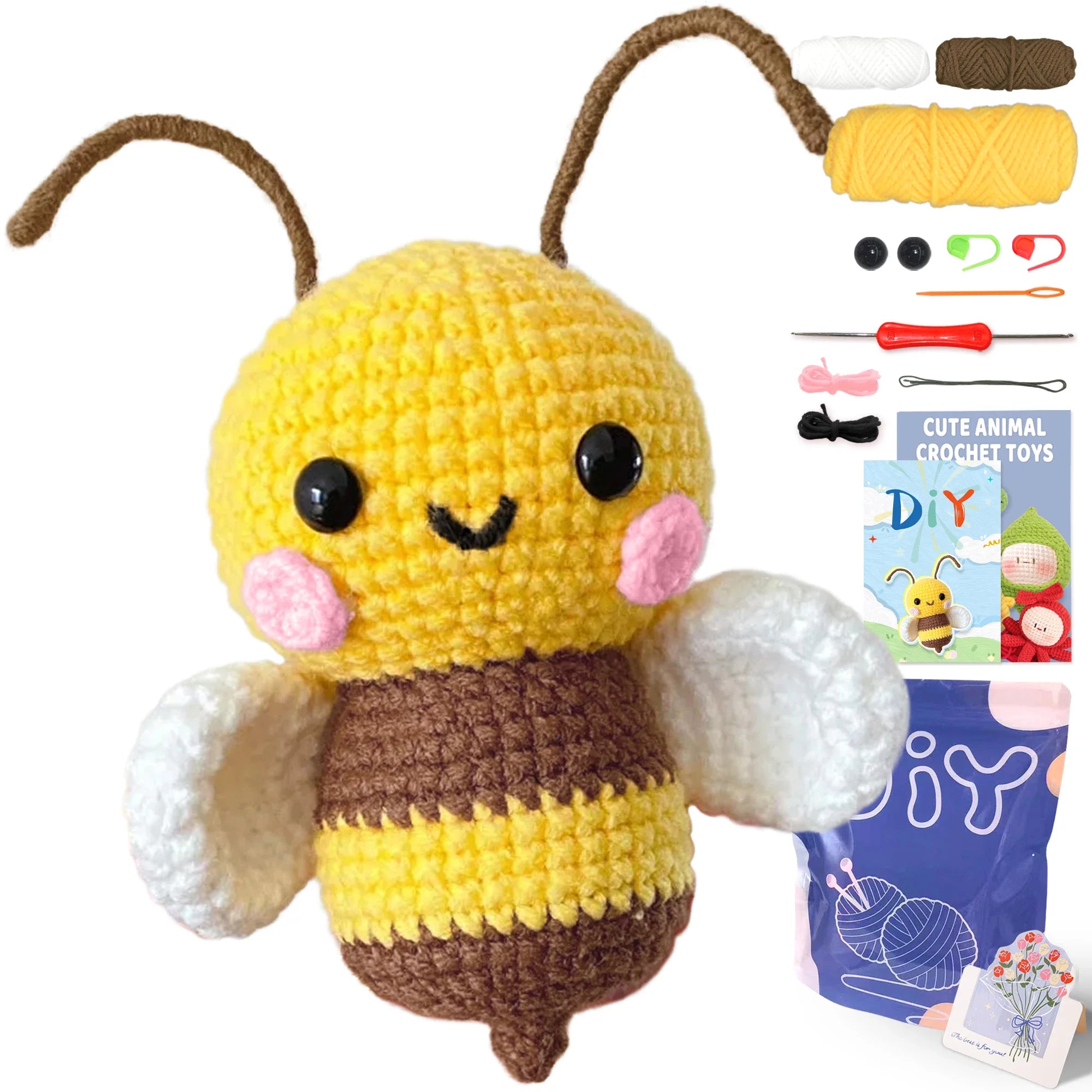 Animal Series Crochet Kit for Beginners DIY