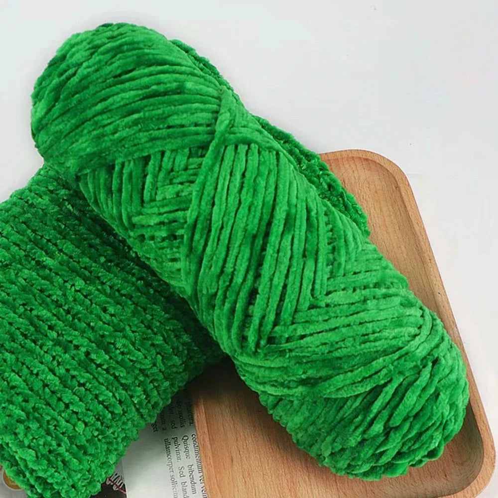 95g Chenille Soft Velvet Yarn for Crochet