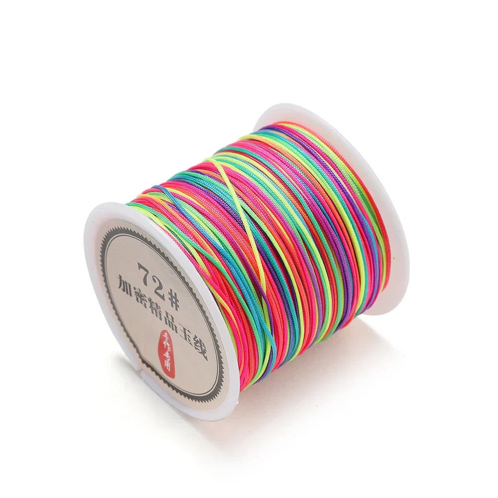 10/50M 0.8mm Nylon Thread Cord – DIY Chinese Knot, Bracelet, Tassel & Shamballa Braided String for Jewelry Making