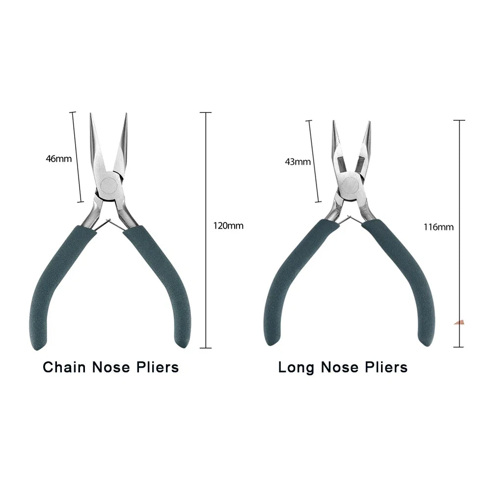 12 Style Exclusive Customization High Quality Stainless Steel End Cutting Wire Pliers Hand Tools DIY Jewelry Making Pliers Set