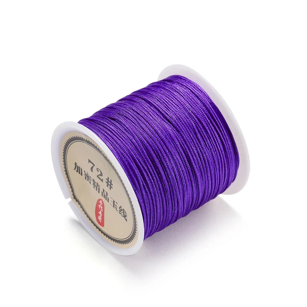 10/50M 0.8mm Nylon Thread Cord – DIY Chinese Knot, Bracelet, Tassel & Shamballa Braided String for Jewelry Making