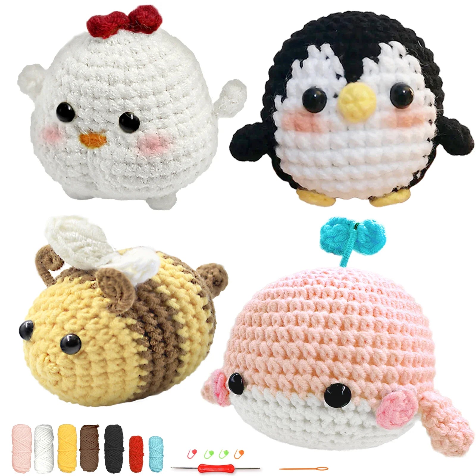 Animal Series Crochet Kit for Beginners DIY