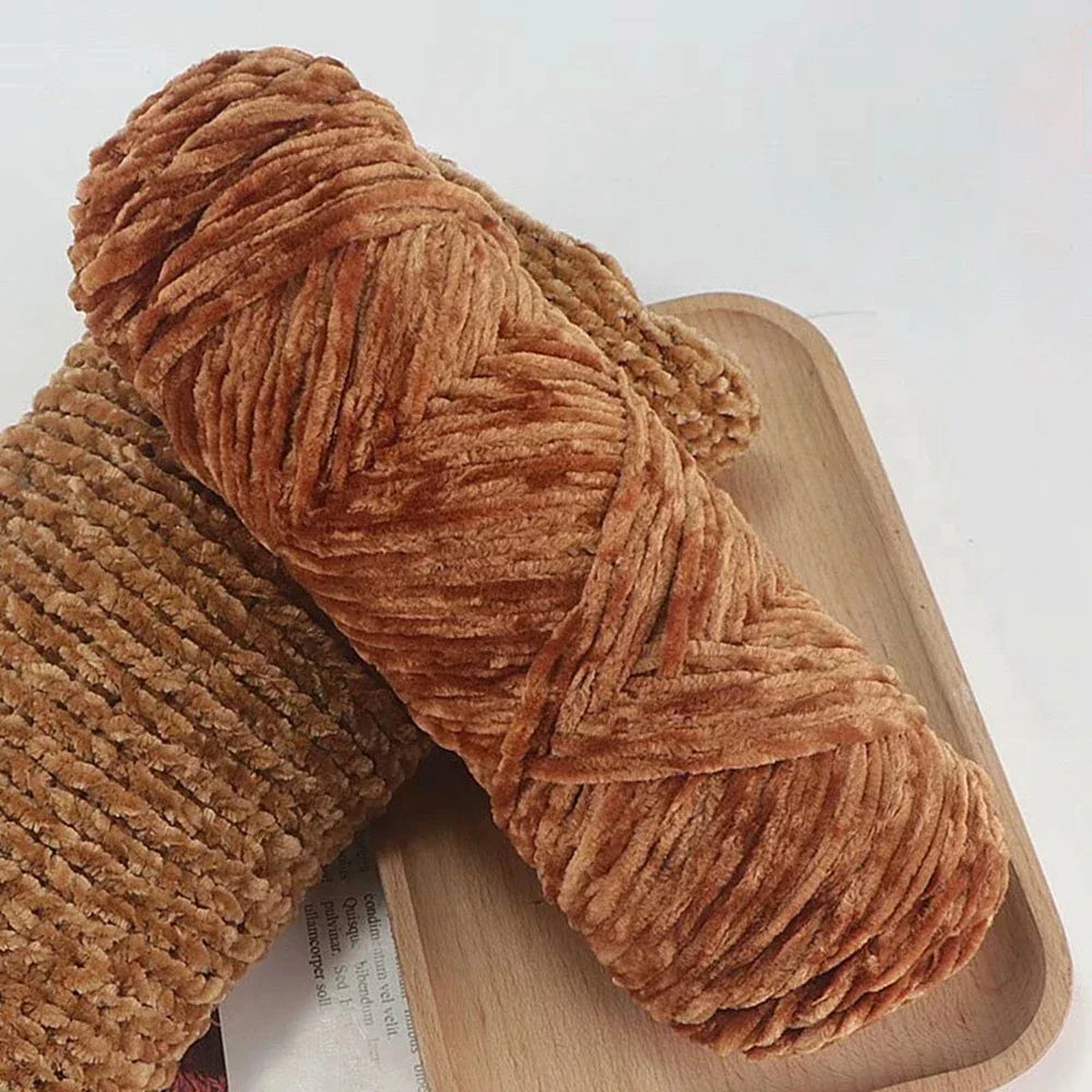 95g Chenille Soft Velvet Yarn for Crochet